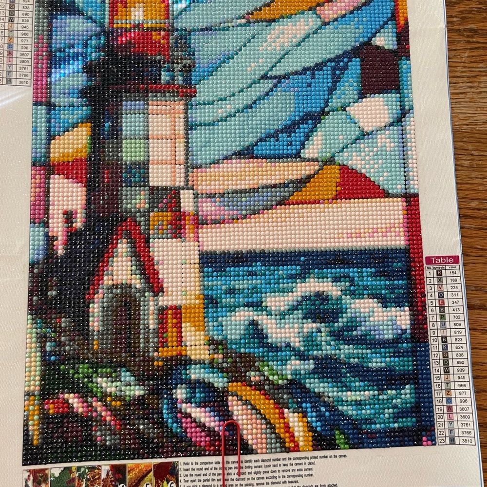 Mosaic Lighthouse Diamond Dot Painting